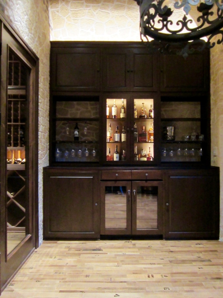 Las Vegas Builders Completed this Home Bar in the Wine Tasting Room