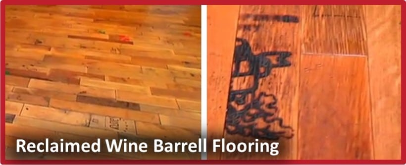 Get quore to add reclaimed wine barrle flooring to your wine cellar