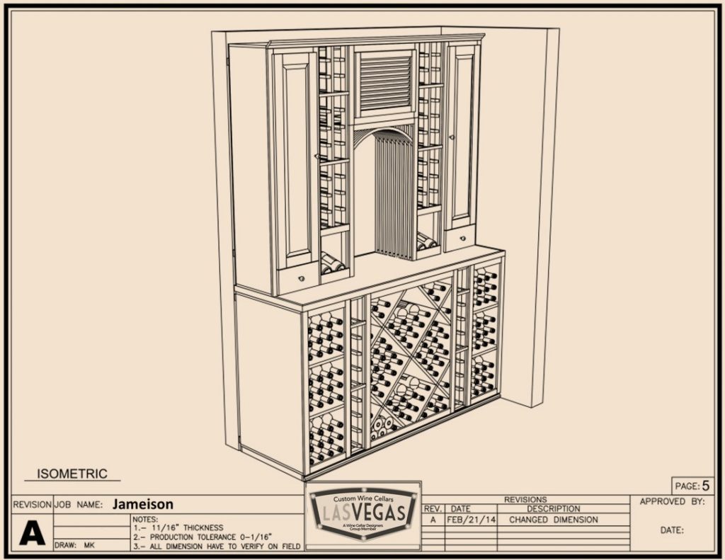 Get your wine cellar comprehensine 3D design package - As Rachel!