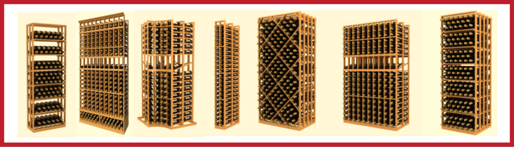 Modern Designs for Custom Wooden Modular Wine Racks