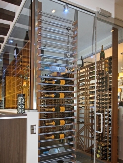 Click NOW to check out our portfolio of beautiful wine cellar projects! Amazing Commercial Wine Display Built by Las Vegas Wine Cellar Installers