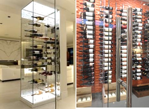 These Las Vegas Modern Glass Wine Cellar designs Have a Luxurious Appeal