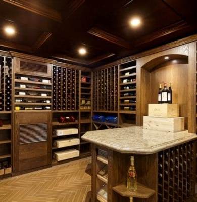 Wine Cellar Flooring by Las Vegas Custom Home Wine Cellar Builders 