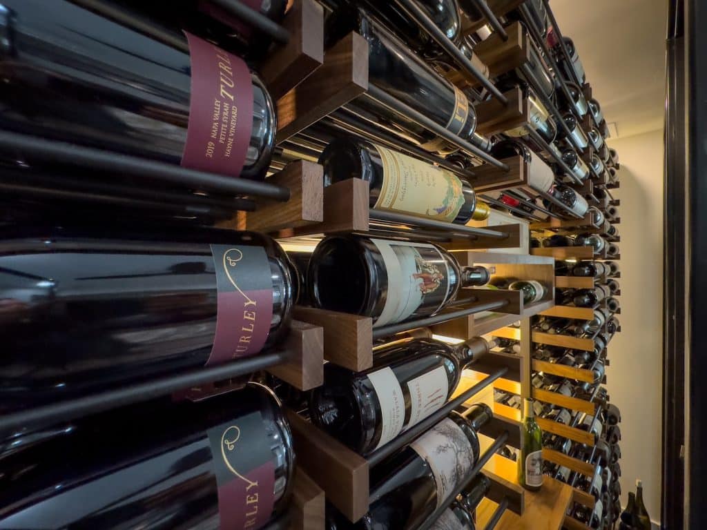 Modern Glass Wine Closet in by Expert Las Vegas Wine Cellar Designer