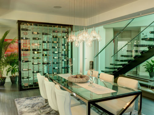 Glass Framed Wine Cellar Las Vegas