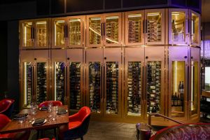 4 - Restaurant Wine Cellar in Papi Steak, Las Vegas modern commercial wine cellars overlooking view