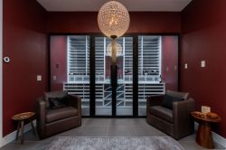 1- Modern Home Wine Cellar with Glass French Door