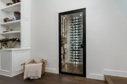 3 - Custom Glass Wine Cellar Doors Modern Residential Wine Cellars