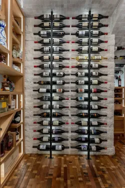 5 - Metal Wine Racks Horizontal Display for Residential Wine Cellars